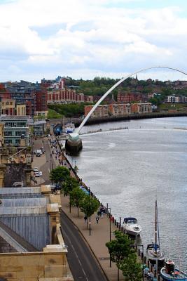 Download An Aerial View of Millenium Bridge in Newcastle, England: Blank 150 Page Lined Journal for Your Thoughts, Ideas, and Inspiration -  file in PDF