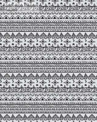 Read Online 2018-2020 Planner Thoughtful: 3 Year 2018-2020 Monthly Calendar Organizer Appointment Book, Tribal Black on White Cover, Three Years 36 Months, 8x10 -  | PDF