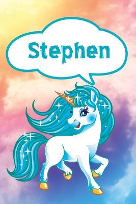 Read Online Stephen: Personalized Unicorn Journal, Notebook Featuring 120 Lined Pages 6x9 -  | PDF