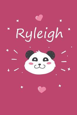 Read Online Ryleigh: A cute personalized panda notebook/ diary for girls and women, with 100 lined pages in 6x9 inch format. Personal Diary Personalized Journal Customized Journal -  | PDF